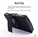 Coolpad Rogue Case, Nagebee - Heavy Duty Hybrid Armor Dual Layer Rhino Kickstand Belt Clip Holster Combo Rugged Case for Coolpad Rogue (Holster Combo Black)
