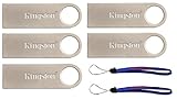 Kingston (TM) Digital DataTraveler SE9 16GB USB 2.0 (DTSE9H/16GB) 16GB (5 pack) Flash Drive - Five Pack w/ (2) Everything But Stromboli (TM) Lanyard