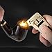 Tobacco Pipe Lighter, VVAY Metal Pipe Lighter Gas Butane Refillable with Tool All in One for Man, Gold (Gift Package)