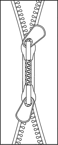 SwaddleDesigns Cotton Sleeping Sack with 2-Way Zipper, Blue Tiny Triangle Shimmer, Large