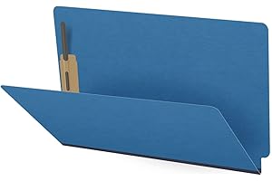 ECOM FOLDERS 25 Pt. Pressboard Classification Folders, Full Cut End Tab, Legal Size, No Dividers, Royal Blue (Box of 25)