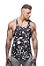 Jed North Bodybuilding Tank Top Gym Stringer Y-Back Muscle Racerback,Splash,Large