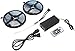 Nilight LED light strip 5050 32.8ft(10m) 600LEDs RGB Strip Lights LED Rope Light With Remote Controller DC 12V 2A Power Supply Adapter for Home & Kitchen, Christmas Decorative, 2 Years Warranty