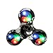 Bolayu Flashing EDC Anti-Stress LED Hand Spinner, Fidget Tri-Spinner Toys Light Up ADD ADHD (A)
