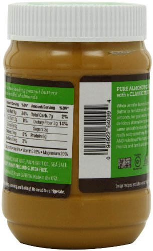 Barney Butter Almond Butter, Crunchy, 16 Ounce Jars (Pack of 3) - Thumbnail 6