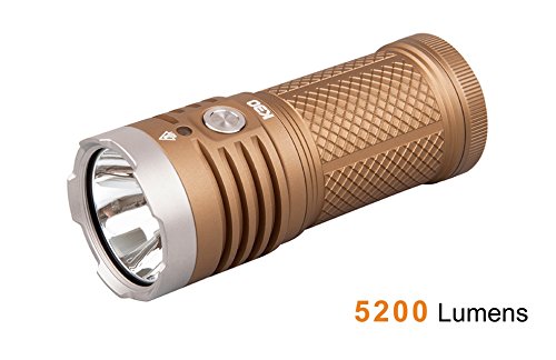 ACEBEAM K30 Flashlights High Lumens 5200 Lumens 374 Meters Cree LED Flashlight with (K30 5000K-Sand)