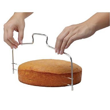Fashion Double Line Adjustable Stainless Steel Metal Cake Cut Tools Cake Slicer Device Mold Bakeware Kitchen Cooking