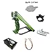 Everydlife Stainless Adjustable Adult Hunting Slingshot Kit,50 qty Steel Slingshot Ammo Balls,Professional Outdoor Slingshots with Quality Rubber Bands(2Pieces) and Flashlight Shelf