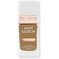 FLOWER BEAUTY By Drew Barrymore Light Illusion SPF Foundation - Blendable + Buildable - Natural Finish - Lightweight Formula (Nutmeg)
