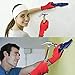 VIWIEU Nail Holder for Hammering Safety Plastic Pliers, Finger Protective Nail Guide for Small Screws and Finishing Nails, Slip Joint Pliers Tool Gadget for Household Construction (with Work Gloves)