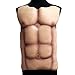 Moxeay Halloween Fake Muscle Chest Skin Eva Foam Fancy Cosplay Costume, muscle man, one size