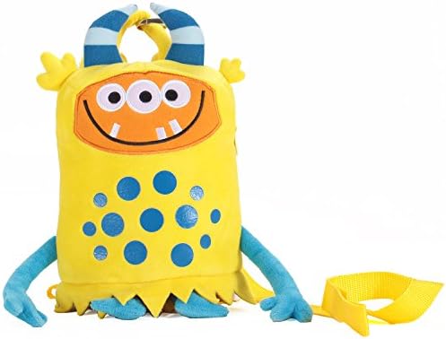 Toddler Backpack-TALENTBABY Kids Backpack with Leash Safety Harness Preschool Backpack for 1-3 Years Old Girls Boys, 6.7 x 3.1 x 8.7 in（Yellow Monster）