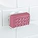 iDesign BPA-Free Plastic Sponge Holder for Kitchen Sink with Suction Cups, Ideal for Kitchen Sinks and Bathroom Organization, 3.75