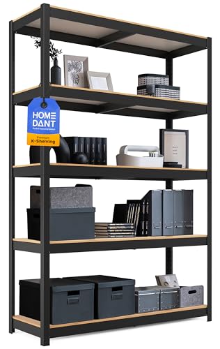 HOMEDANT House Premium-Lift-Beam Schwerlastregal Kellerregal Lagerregal Haushaltsregal Küchenregal Garagenregal 40 x 120 x 180cm Regal mit Laminat-MDF