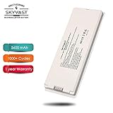 Skyvast White A1185 A1181 MacBook Battery for Apple 13