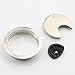 Xntun 3 Pcs Satin Nickel Metal Cable Grommet, Zinc Alloy Desk Table Grommet Cable Cord Hole Cover for Home and Office, Fits 2inch Hole (Brushed Silver)