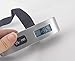 BiCoreTech Digital Display Luggage Scale 110lb/50kg Electronic Balance Digital Postal Luggage Hanging Scale with Rubber Paint Handle,Temperature Sensor, Silver/Black, BCT-HS106