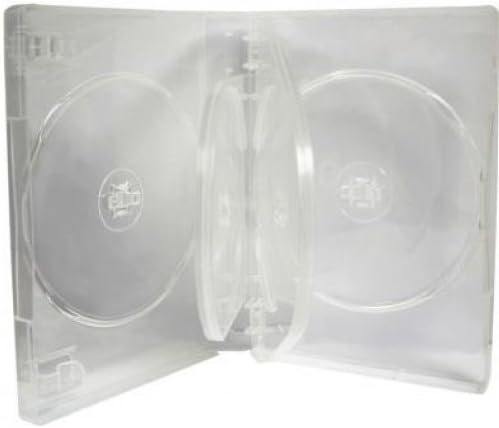 (Pack Of 2) MasterStor 27 mm Spin 5 Way CD / DVD Storage Case With M Lock Top Quality Super Clear Material For CD Storage Case DVD Storage Case Cd Holder Case Dvd Holder Case Multi Disc Storage Case Multi Dvd Storage Case Multi Cd Disc Storage Case Cd Case Holder Dvd Case Holder 27mm dvd Case Clear Cd Case Clear Dvd Case 5 cd Dvd Storage Case