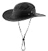 Connectyle Outdoor Mesh Sun Hat Wide Brim Sun Protection Hat Summer Fishing Hunting Hiking Gardenig Hat Black
