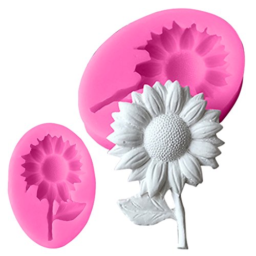 Sunflower Silicone molds flower soap mold flowers silicone soap molds flowers silica gel die 3D Aroma stone moulds 3d candle