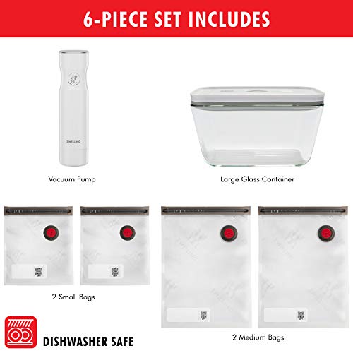 ZWILLING Fresh & Save Vacuum Sealer Machine Starter Set with Airtight