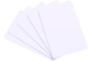 20 Pack-Premium Blank PVC Cards, Lumanious CR80 30Mil (CR8030) Graphic Quality White Plastic Cards for Most Photo ID Badge Printers