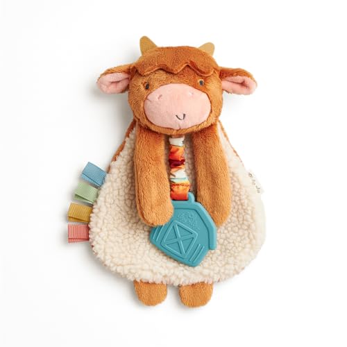 Itzy Ritzy - Itzy Lovey Including Teether - Baby Lovey with Teether, Textured R…