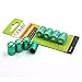 CKAuto 4 Pcs Aluminum Tire Valve Stem Caps with N2 Nitrogen Logo, Universal Stem Covers for Cars, SUVs, Bike and Bicycle, Trucks, Motorcycles | TPMS Safe | Corrosion Resistant | Dust Proof, Green