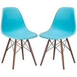 Poly and Bark Vortex Modern Mid-Century Side Chair