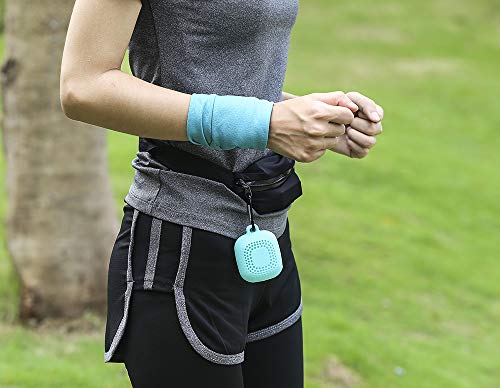 VenusCare Cooling Handkerchief, Cooling Towel Small Instant Relief with Breathable Case and Portable Carabiner for Cool Down, Sweat, Sports, Travel, Riding, Fitness, Gift (Aquamarine) - Thumbnail 2