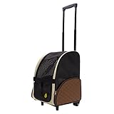 FrontPet Airline Approved Rolling Pet Travel Carrier with Wheels and Backpack Straps