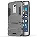 Axon 7 mini Case, ZTE Axon 7 mini Case, MicroP(TM) Dual Layer Armor Hard Slim Hybrid Kickstand Phone Cover Case for ZTE Axon 7 mini (Axon 7 mini Gray Kickstand Case)
