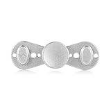 Fidget Spinner EDC Stress Reducer - 2017 New Design Fidget Hand Spinner Metal Fast Bearings Finger Toy Great gift Perfect For ADD, ADHD, Anxiety, and Autism Adult Children(Silver Small)