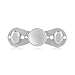 Fidget Spinner EDC Stress Reducer - 2017 New Design Fidget Hand Spinner Metal Fast Bearings Finger Toy Great gift Perfect For ADD, ADHD, Anxiety, and Autism Adult Children(Silver Small)