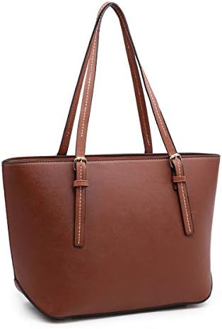 XB Handbags for Women, Laptop Tote Shoulder Bags Pu Leather Top Handle Satchel Purse Lightweight Work Tote Bag for Women