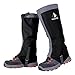 YUEDGE Waterproof Snow Boot Gaiters 600D Anti-Tear Oxford Fabric for Outdoor Hiking Walking Hunting Climbing Trimming Grass(Black)