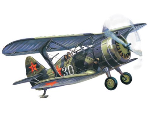 ICM Models I-15Bis WWII Soviet Biplane Fighter Building Kit