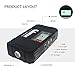 Guluman 800A 18000mAh Portable Car Jump Starter, 12-Volt Truck Car Battery Booster Jump Starter Pack, Power Bank with LCD Screen LED Emergency Flashlight