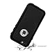 iPhone 6S Waterproof Case, Pandawell Slim Thin Light Dirt/Dust Proof Snowproof Shockproof Case Full Body Underwater Protective Cover for Apple iPhone 6 / iPhone 6S 4.7 inch - Black