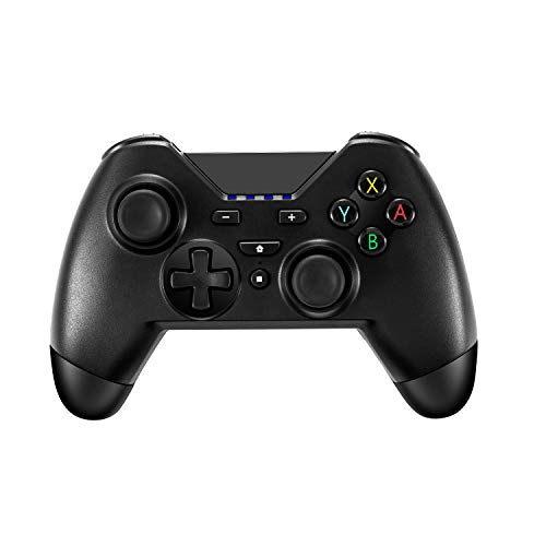 UXSIO Wireless Pro Controller for Nintendo Switch, Bluetooth Switch Game Controller with Built-in Gyro and Gravity Sensor, Remote Gamepad Joypad Joysticks Dual Vibration and Screenshot (Black)