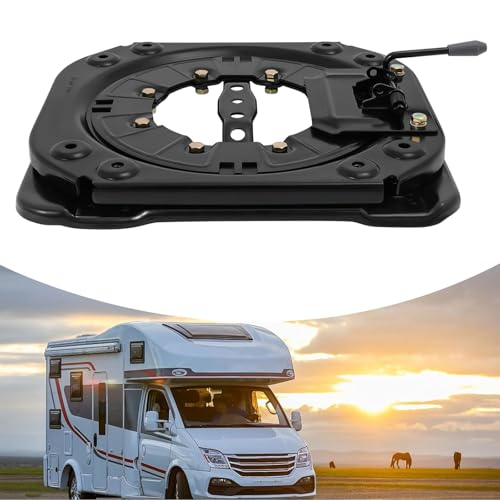 ZZJJYT Car Seat Accessories Rotating Wheel 360 Degree Rotation Modification Business Van Wheel, Heavy Duty Swivel Base, Steel Plate Base Degree Stool