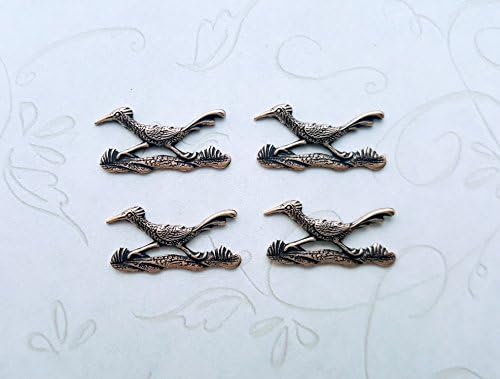 Small Oxidized Brass Road Runner Stampings (4) - BOS4059