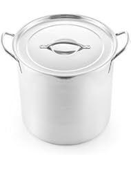 McSunley 609 Medium Stainless Steel Prep N Cook Stockpot, 20 quart, Metallic