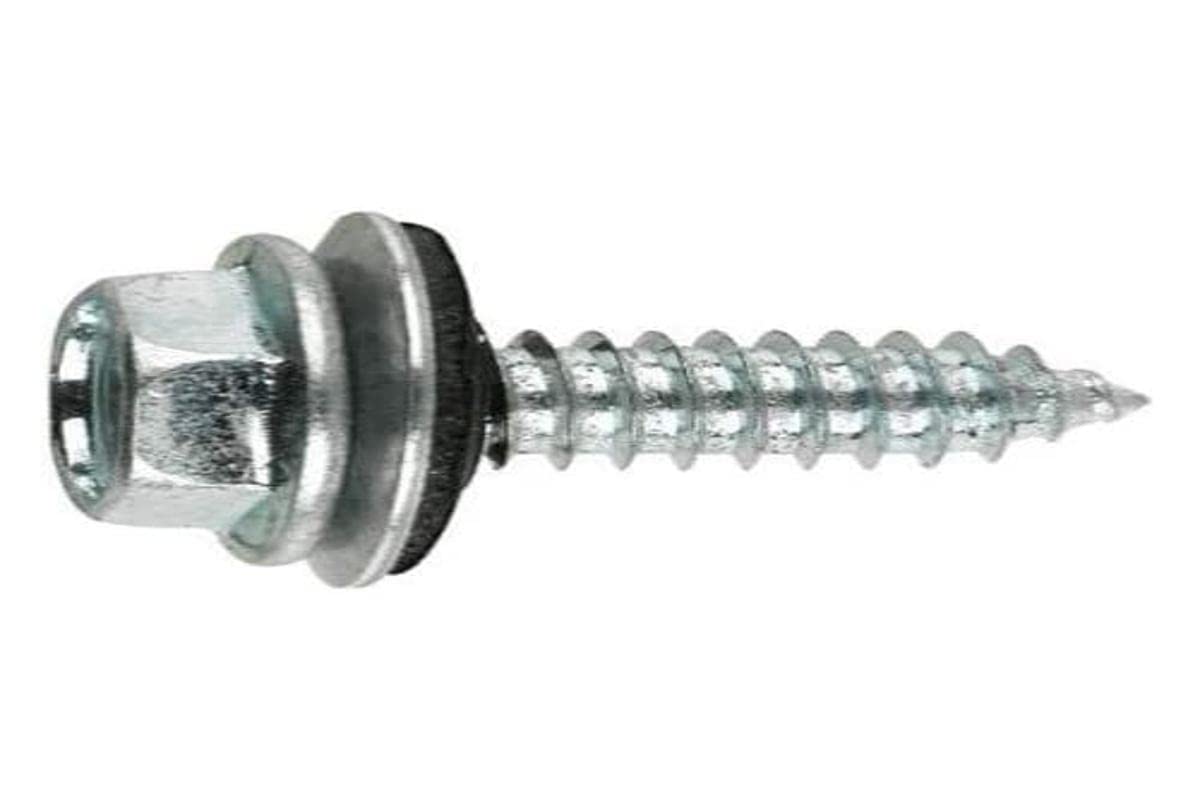 Index 184 AUE186332 Index AUE186332-Tornillo Rosca Chapa Cabeza Hexagonal Con arandela vulcanizada de Acero-EPDM (6.3 x 32 P18, 500 uds.)