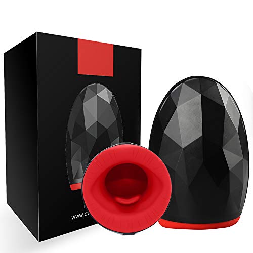 Male Vibrating Masturbator Cup, Heating Masturabation Toys for Man Hands Free Adullt Sex Toys Handsfree Sucking Massage Toys with 6 Vibration Modes 3 Temperature Heated Quiet Design Waterproof