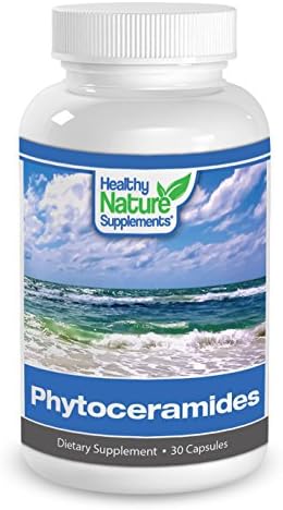 Healthy Nature Supplements Natural Phytoceramides Wheat, Vitamins A, C, D, E, Ceramides, Anti-Aging, Hydrating, Healthy Skin Supplement, 30 Veggie Capsules