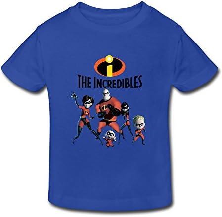 Personalized Round Neck Geek The Incredibles 2 Kids Toddler T-Shirt Size 4 Toddler RoyalBlue