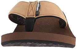 Cobian Men's Floater Flip Flop, Tan, 12 M US