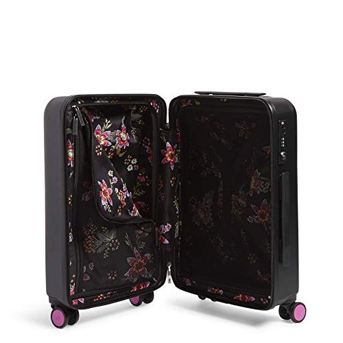 Vera Bradley Hardside Rolling Suitcase Luggage, Black, 22" Carry On