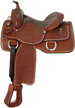 Silver Royal Alexander Basketweave Trail Saddle